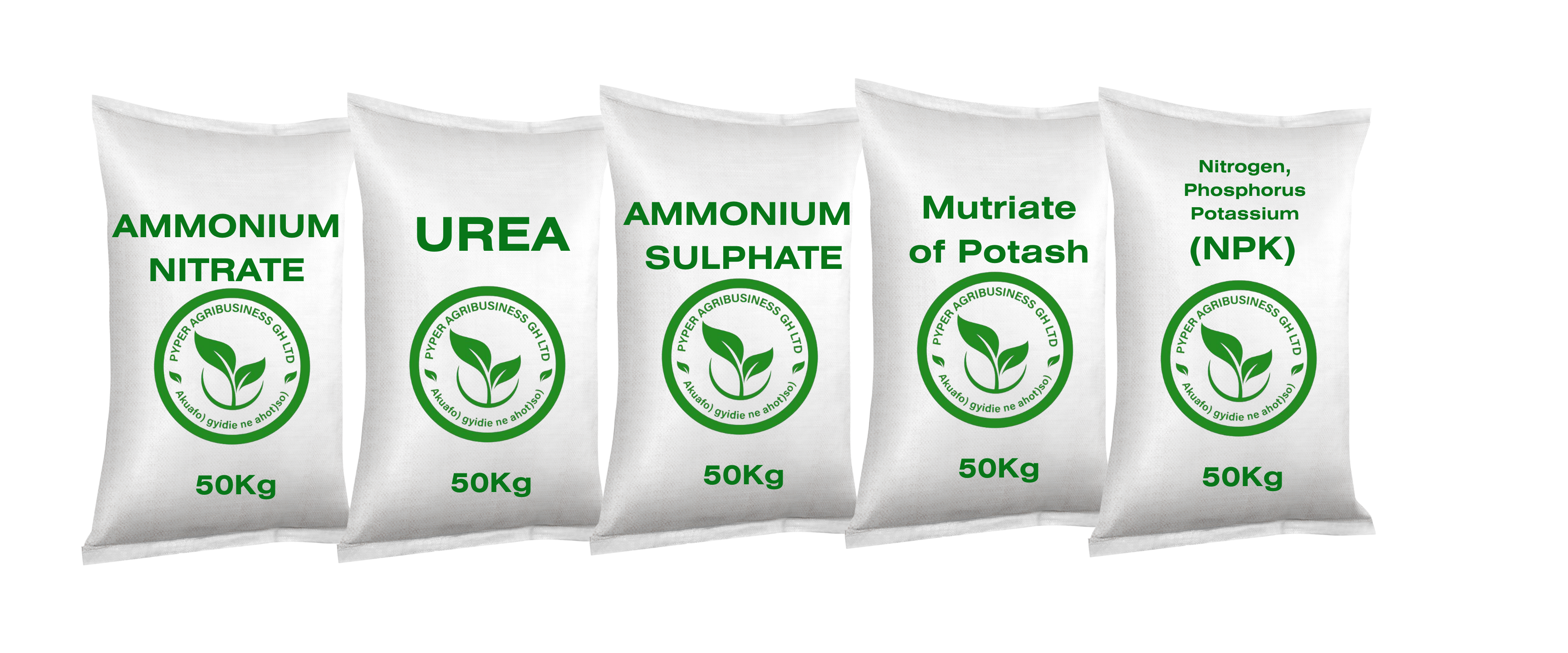 Pyper Agribusiness Fertilizers - Ammonium Nitrate, Urea, Ammonium Sulphate, Mutriate of Potash, and NPK